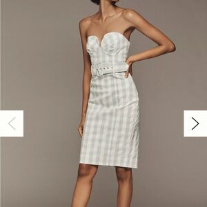 NWT Maeve Strapless Sweetheart Fitted Midi Dress